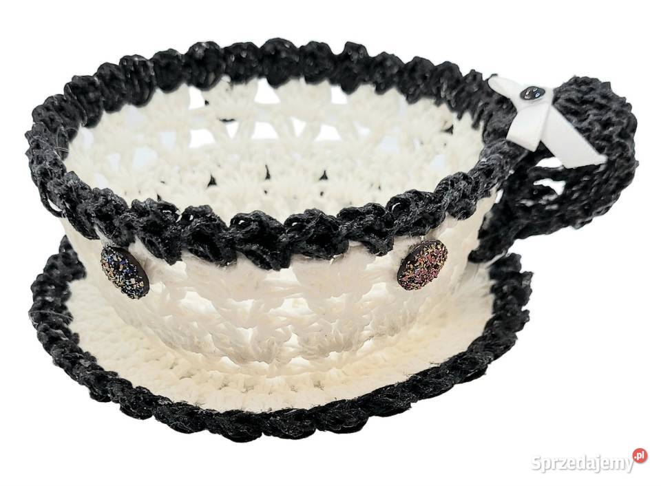 Zestaw miseczka z filiżanką ręcznie wykonane małopolskie