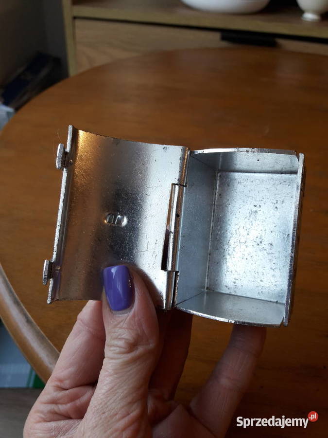 Mały kuferek aluminiowy kasetka na pierścionki Gdynia