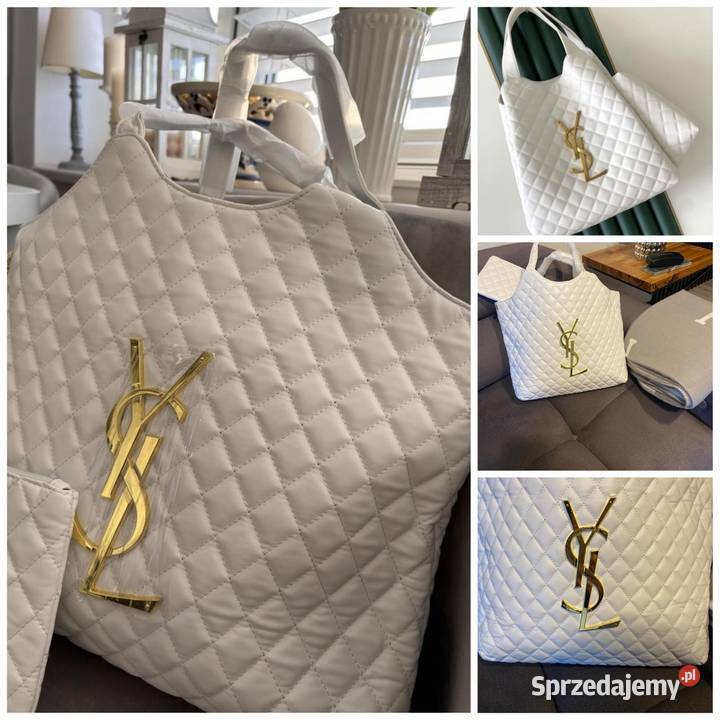Torebka shoperka YSL biała Warszawa
