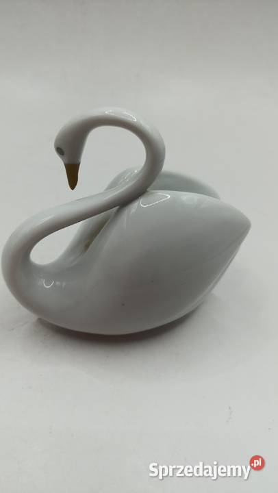 Figurka porcelana łabędź Węgry Zamość