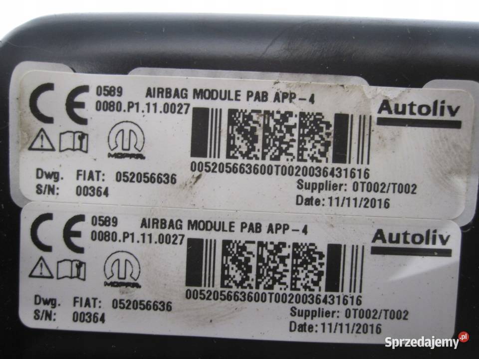 FIAT TIPO II 16r poduszka AIRBAG pasażera Kielce sprzedam