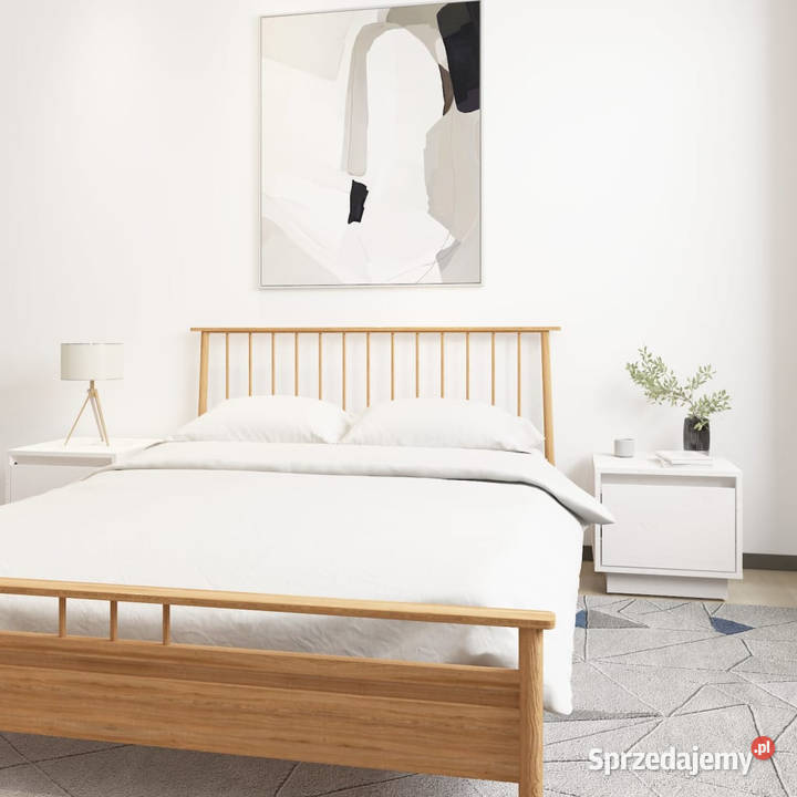 Szafki nocne 2 białe 35x34x32 lite drewno Warszawa sprzedam