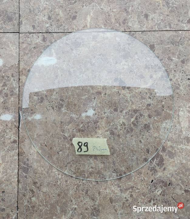 89 Szkło szyba wypukła starego zegara 243mm Antyki Tczew