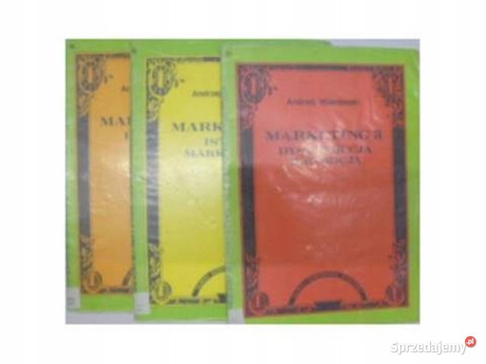 Marketing 3 części Andrzej Wiśniewski Książki naukowe i popularnonaukowe Bądkowo sprzedam