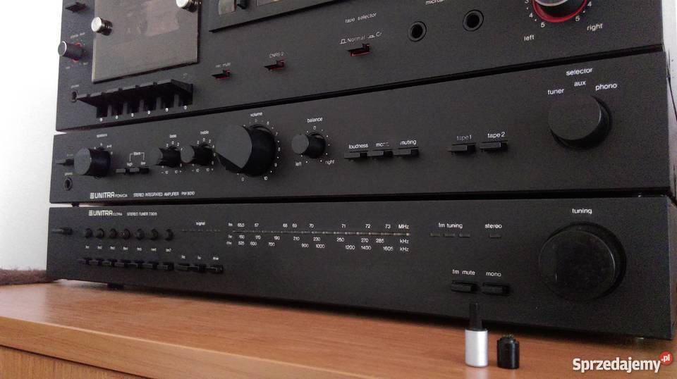 Wieża Unitra ZRK czarna Wieże i miniwieże Węgrów sprzedam