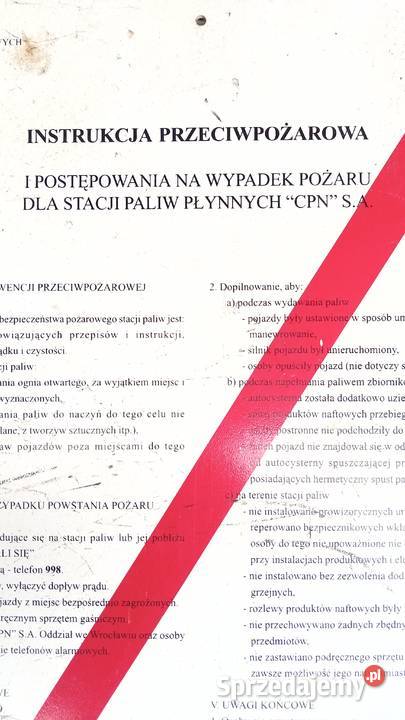 Instrukcja Przeciwpożarowa CPN z PRL Wałbrzych
