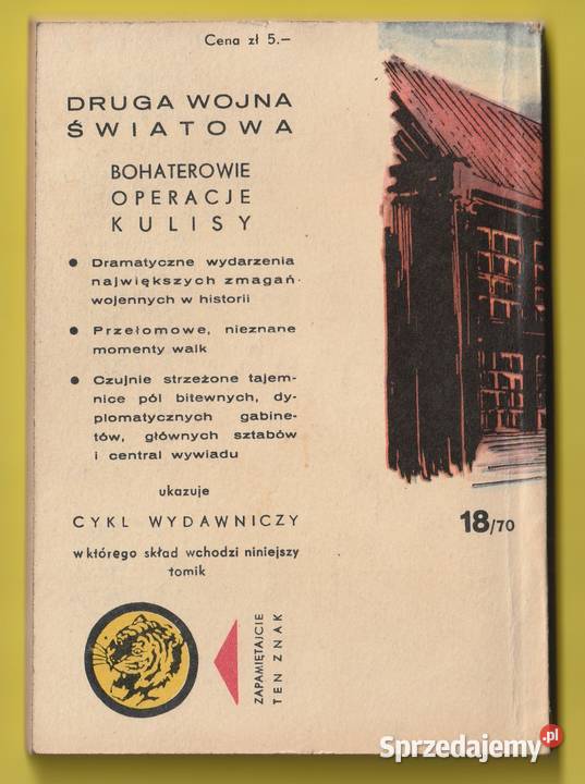 ŻÓŁTY TYGRYS POZDRÓWCIE ODRĘ 1970 Pozostałe Łódź sprzedam