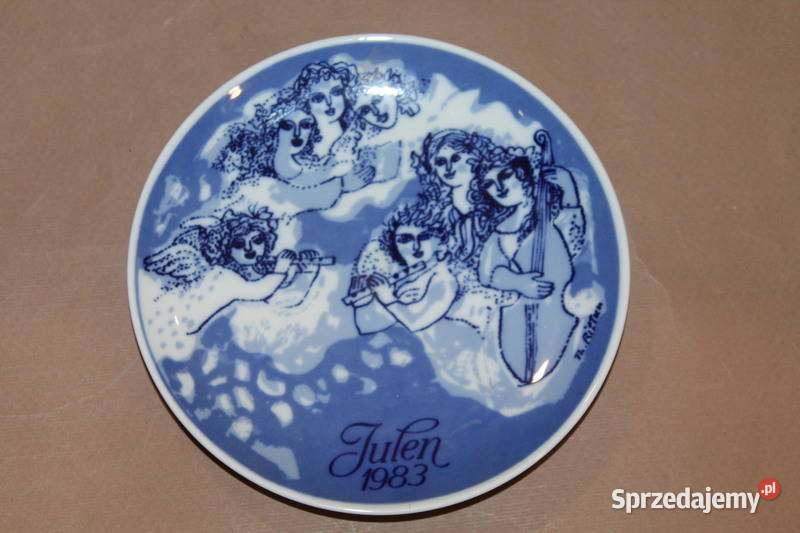 Talerz kolekcjonerski Christmas Plate 1983 1009 Szczecin
