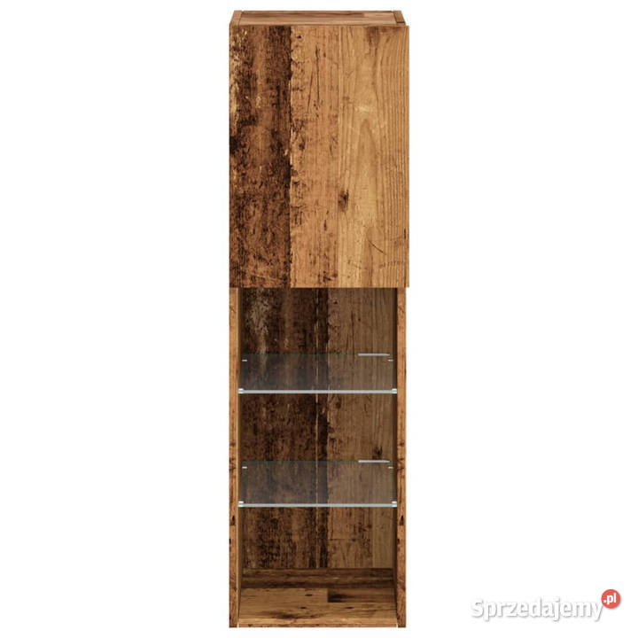Szafka TV z LED stare drewno 305x30x102 WM857676 Warszawa