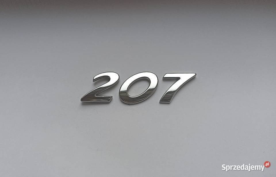Napis emblemat Peugeot 207 0612r osobowe Lipno