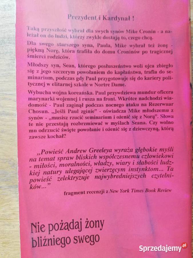 Nie pożądaj żony bliźniego swego Andrew M małopolskie Kraków