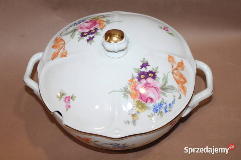 Porcelanowa waza w kwiaty bohemia 804 Szczecin