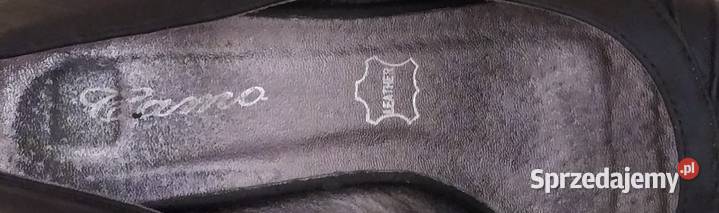 Półbuty damskie na obcasie rozmiar 38 czarny Hajnówka