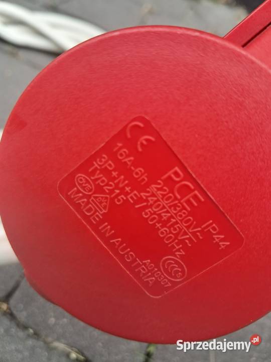 Wtyczka gniazdko siłowe 16 A 5 bolców z kablem Rzeszów sprzedam