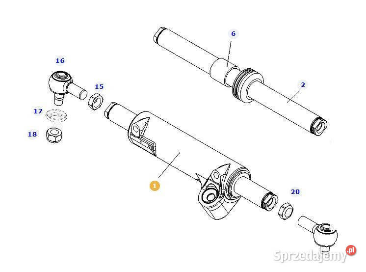 Fendt 209F siłownik układu kierowniczego Jastrzębniki