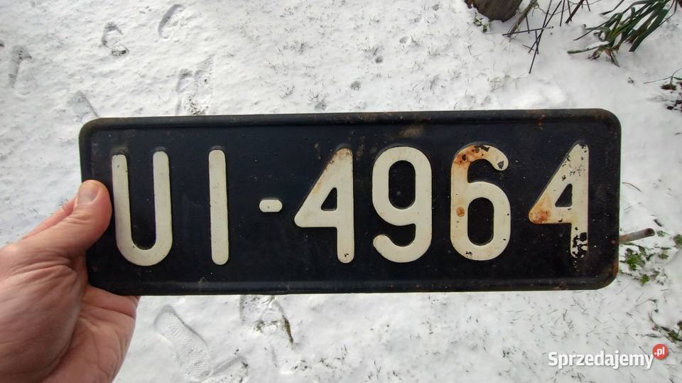 Czarna tablica rejestracyjna wojsko polskie Bydgoszcz