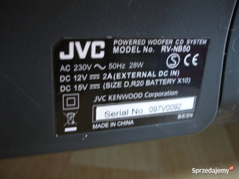 Radiomagnetofon JVC RVNB50 Zielona Góra