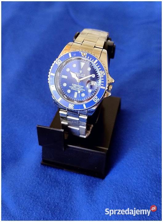 Męski Zegarek Diver Submariner 41 BlueDial Date Łódź