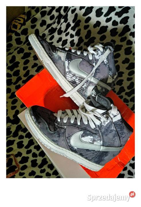 Nowe Półbuty NIKE DUNK SKY HI sneakersy W biały Obuwie sportowe Leszno