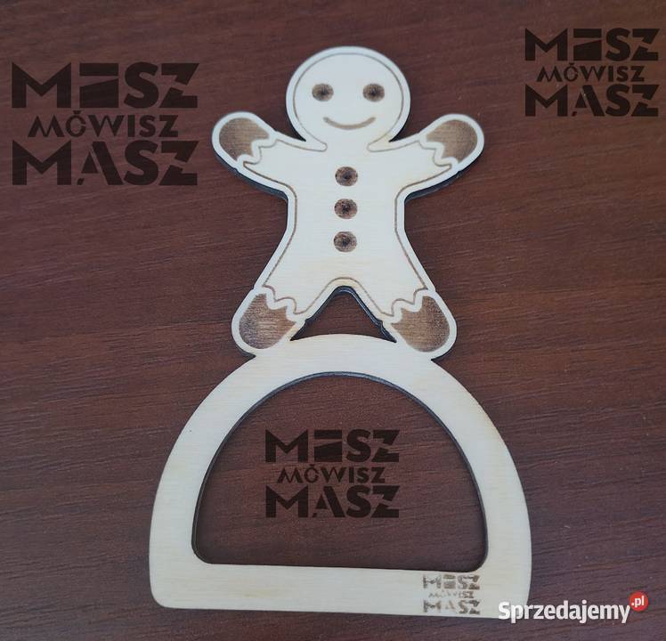 Pierścień drewniany z motywem bożonarodzeniowym wielkopolskie Racot