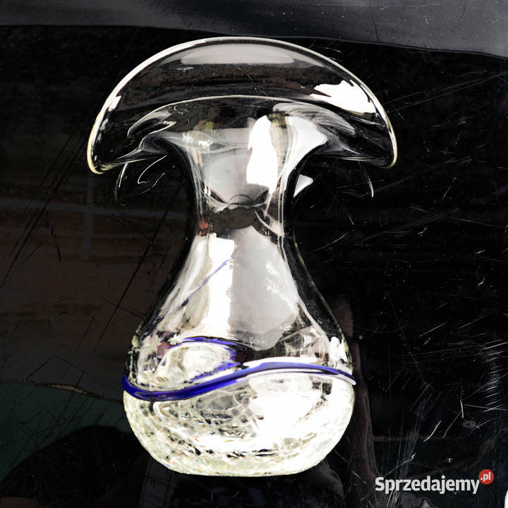 Wazon ze szkła lodowego Harrachov Sklo Czechy mazowieckie Warszawa