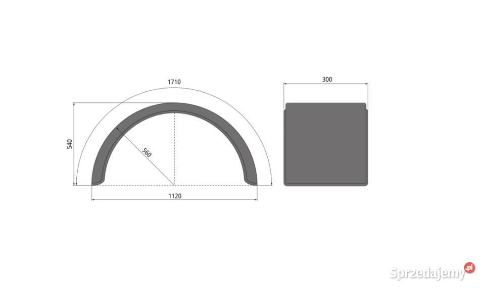 Błotnik 12 H 3017 300x1120x1710H540mm Przysieka Polska
