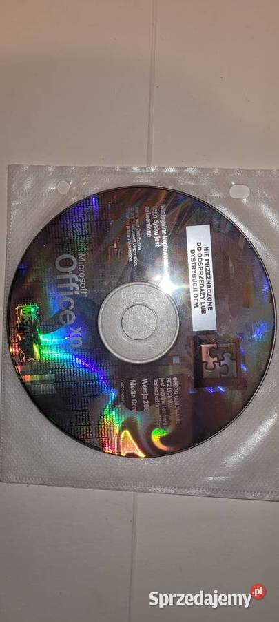 Microsoft Office XP sama płyta oryginał Poznań