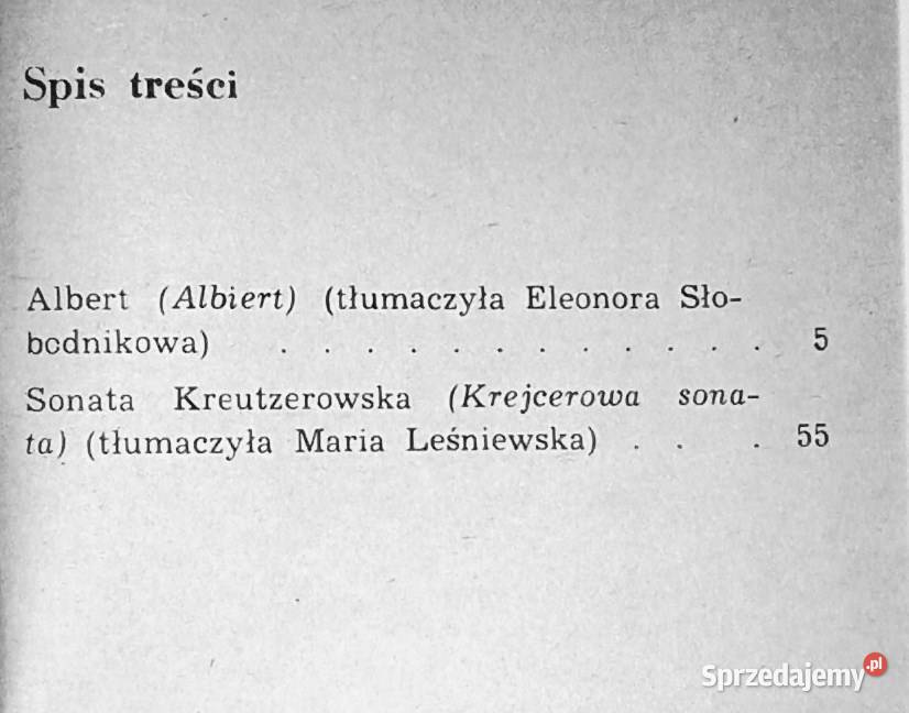 Sonata Kreutzerowska Lew Tołstoj lubelskie Chełm