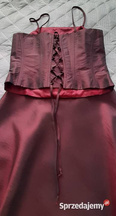 Zwiewna wieczorowa spódnica maxi z gorsetem Rozkloszowana  Warszawa sprzedam