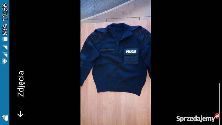 Swetr służbowy mundurowy granatowy POLICJA 120 śląskie Jaworzno