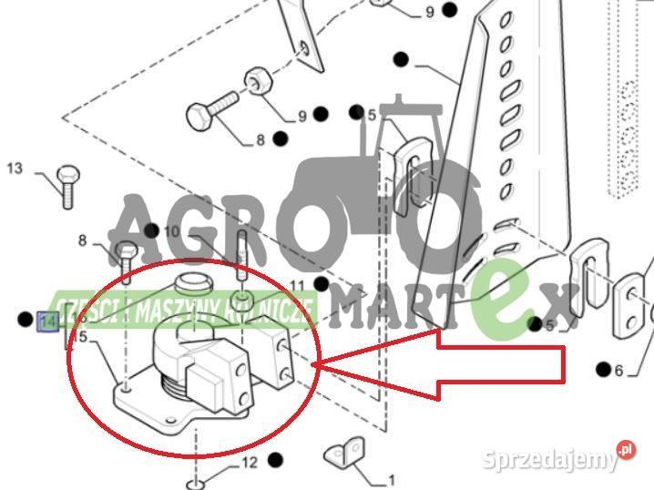 82032020 PIASTA BŁOTNIKA RH CNH nieuszkodzony Wichrów