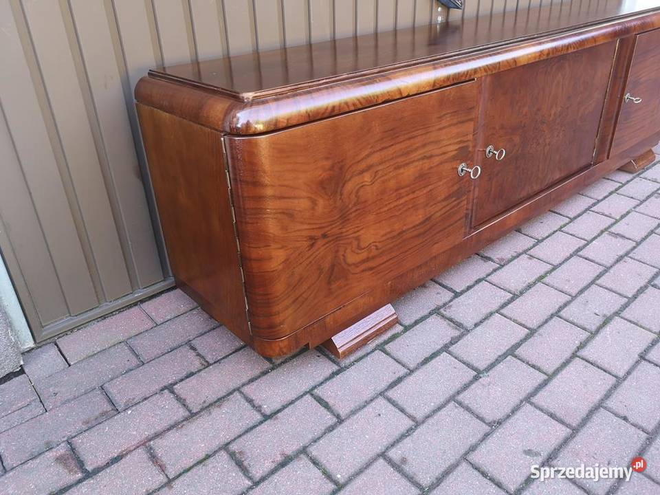 Komoda RTV ARTDECO Niska Orzech 202 Zgrabna Swarzędz
