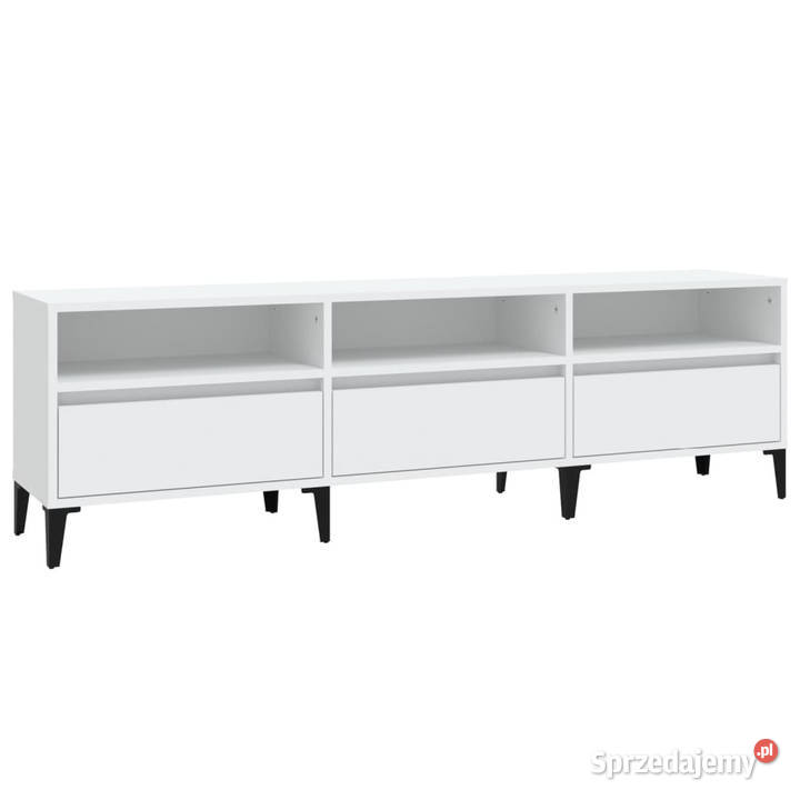 Szafka pod TV biała 150x30x445 materiał Warszawa
