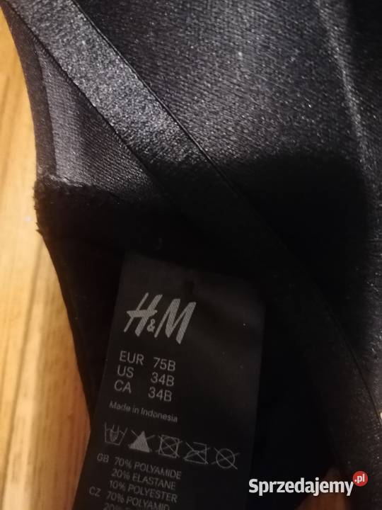 Biustonosz 75 B HM i strój kąpielowy H&M pomorskie Gdańsk