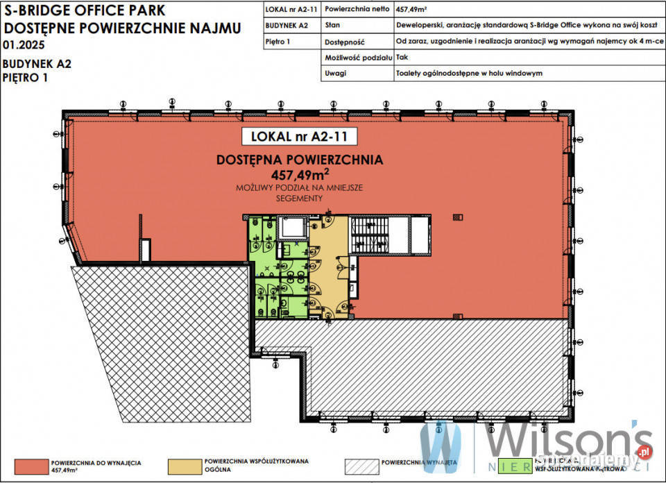 Wynajmę lokal 458m2 Warszawa mazowieckie