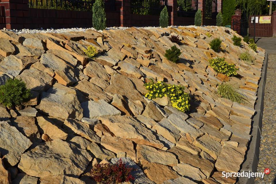 Naturalny kamień ogrodowy do ogródka na skarpy Radomsko
