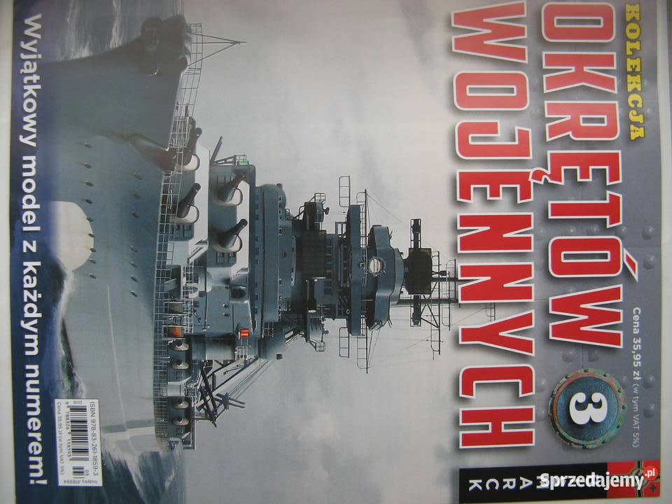 Kolekcja Okrętów Wojennych Bismarck model gazeta Poznań