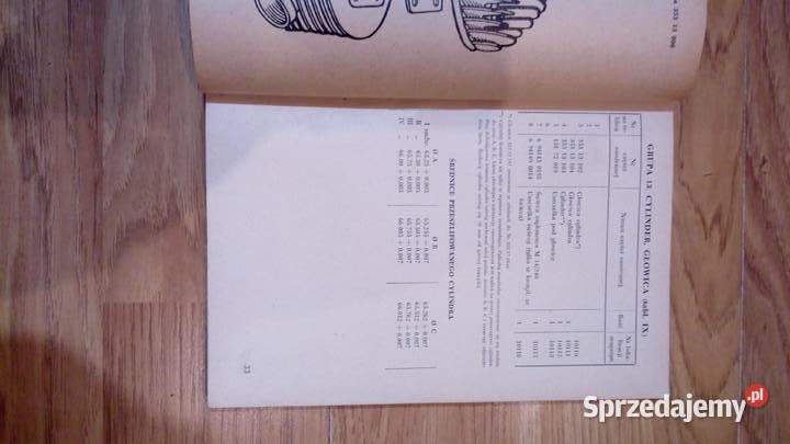 Motocykl Jawa Z 250 35304 i 35303 Katalog części śląskie Dobieszowice