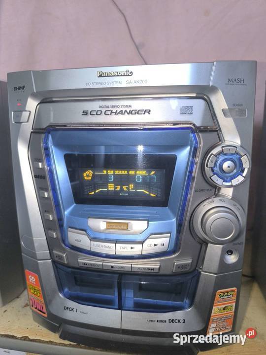 Wieża PANASONIC z głośnikami i pilotem komplet Elektronika świętokrzyskie Ostrowiec Świętokrzyski