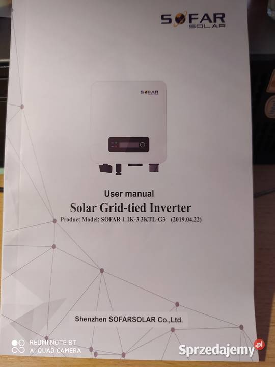 Nieużywany jednofazowy falownik do fotowoltaiki małopolskie Kraków