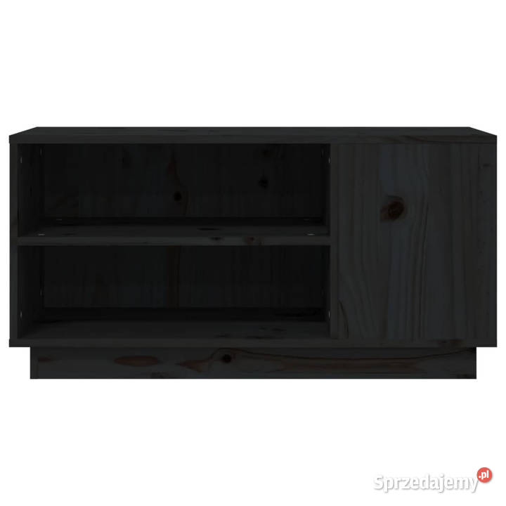 Szafka pod TV czarna 80x35x405 lite drewno Warszawa