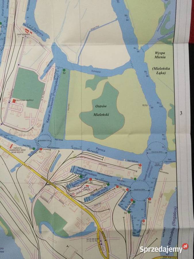 2538 Polish Ports Szczecin Mapa Antykwariat Antykwariat sprzedam