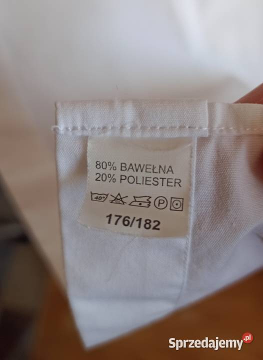 Koszula biała męska rozmiar 39 z mankietami slim Białystok
