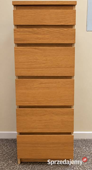 IKEA MALM wysoka komoda z lustrem 6 szuflad Wrocław