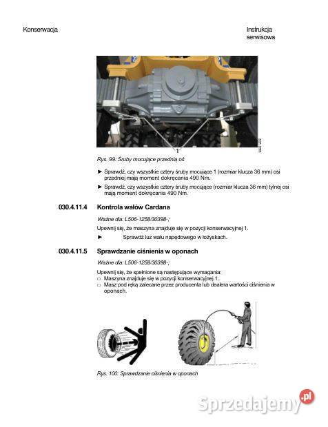 Liebherr L5061258 instrukcja napraw ładowarka Kielce