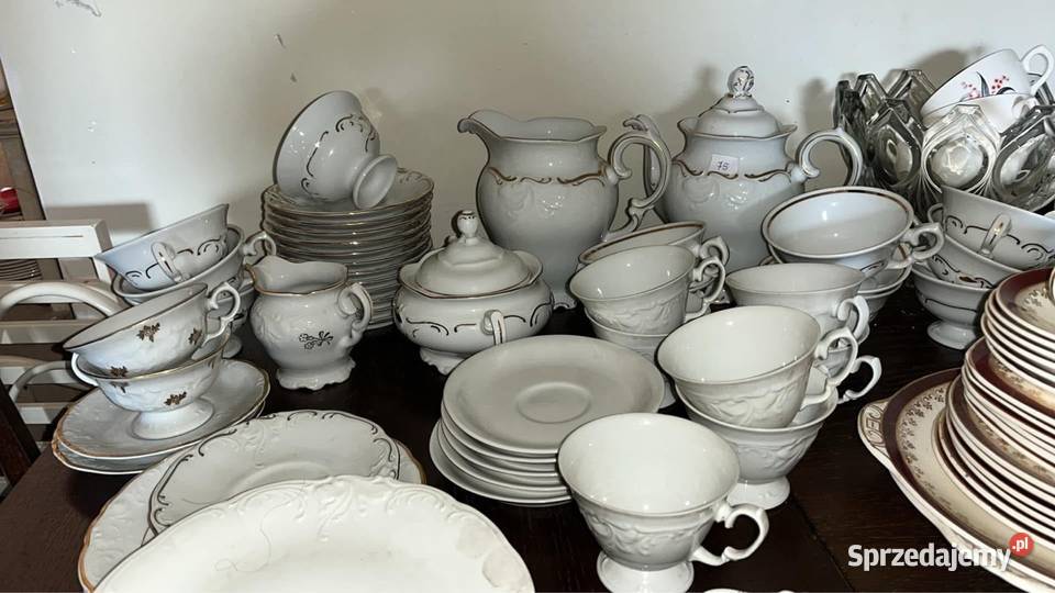 Wałbrzych Biała porcelana Półmisek Porcelana i szkło pomorskie