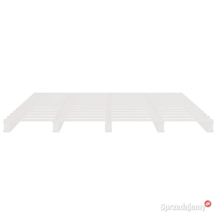 Łóżko z palet białe lite drewno 180x200 WM821408 Warszawa