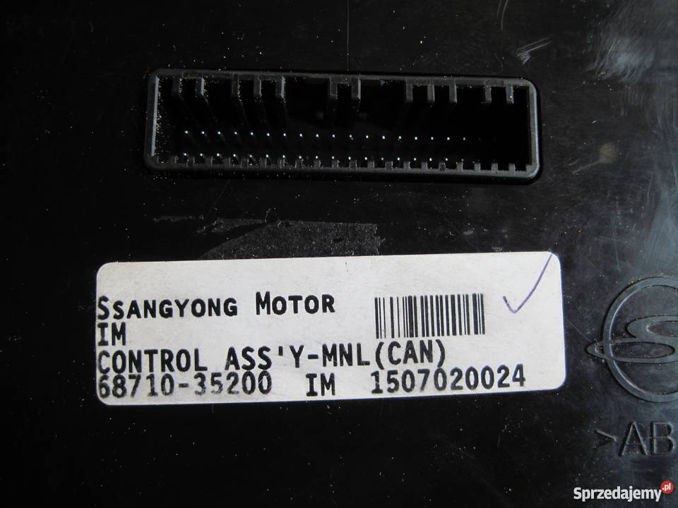 Panel sterowania Ssang yung Wyposażenie wnętrza Ruda Śląska