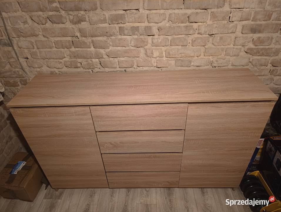 Komoda Dąb Sonom 160x40x100 nowoczesna szafka Będzin