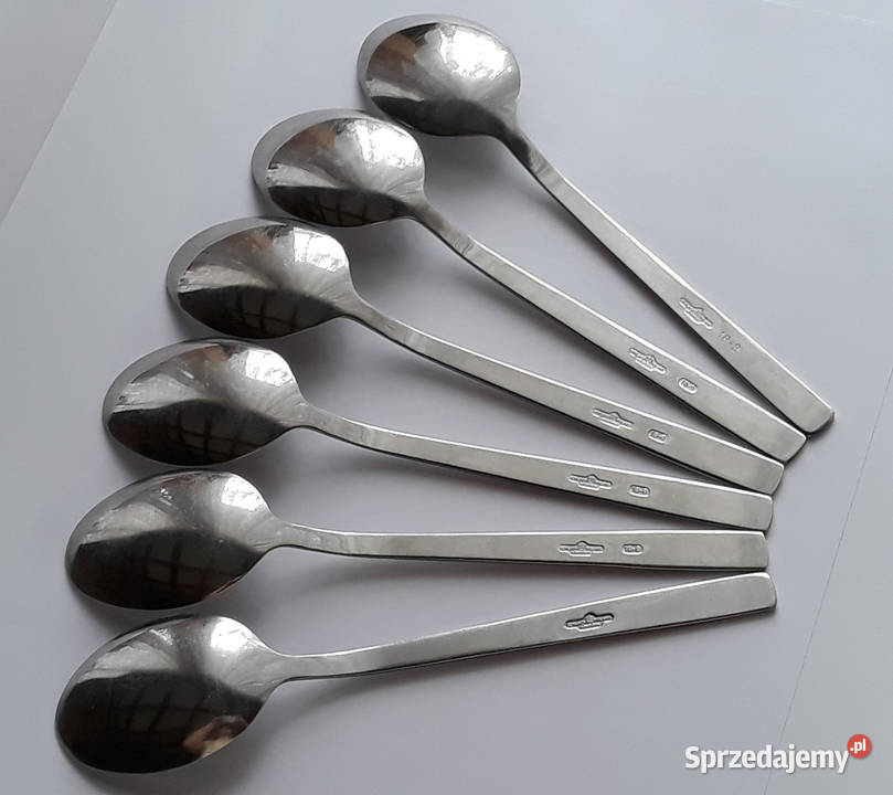 Łyżki obiadowe 2 RÓŻE Gerlach sztućce PRL Dąbrowa Górnicza sprzedam
